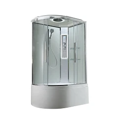 Душевая кабина AvaCan EM5812 120х80х220 R прозрачная с LED-подсветкой и гидромассажем