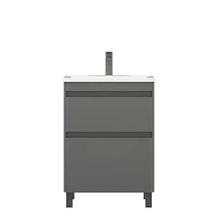 Тумба под раковину Corozo Алабама 60 Z2 графит напольная