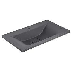 Мебельная раковина Vincea VCB-3M750G 75*45 кварц серая (приобретается в комплекте с тумбой)
