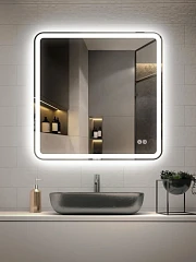 Зеркало Vincea VLM-3VC7007-2 70*70 с led-подсветкой и функцией антизапотевания, сенсорный выключатель