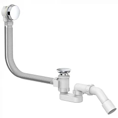 Слив-перелив для ванны Delice DLR000007 полуавтомат хром