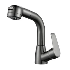 Смеситель Raffine F291T для раковины многофункциональный оружейная сталь