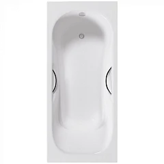 Чугунная ванна Delice Malibu 180х80 с отверстиями под ручки