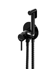 Гигиенический душ со смесителем Knotlor Роса/Dew FHS01C1BL скрытый монтаж черный матовый
