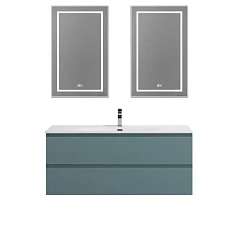 Комплект мебели BelBagno Крафт/Kraft 120 с двумя ящиками голубой матовый (раковина BB-8099-120)