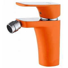 Смеситель DQ Berlin Kunste DA1432213 для биде хром/оранжевый