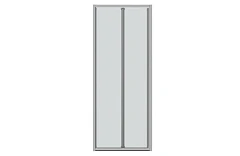 Bravat Душевая дверь в нишу Drop 100*200 L/R 2 секции без поддона