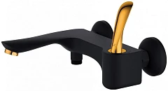 Смеситель DQ Venice Baciano DA1033259 для ванны и душа черный/золото/хром