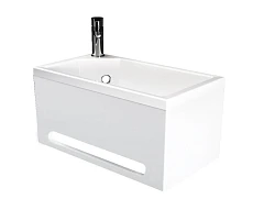 Панель с раковиной 1Marka Tiny XS mini L белый глянец