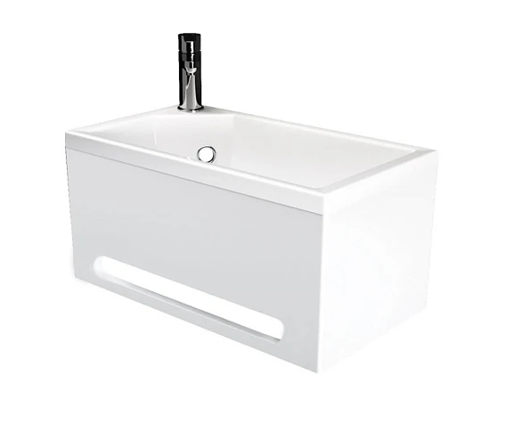 Панель с раковиной 1Marka Tiny XS mini L белый глянец