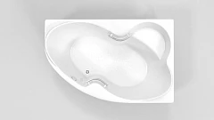 Акриловая ванна BellSan Индиго 168х110 L + 2 ручки, слив-перелив хром