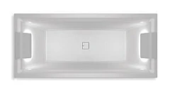 Встраиваемая акриловая ванна Riho Still Square Led 170х75 LR с подсветкой подголовников и сифоном (комплект)