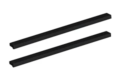 Ручки для мебели Aquanet Nova 320 черные, 2шт.