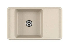 Кухонная мойка Aquaton Беллис 87*51 гранитная крошка шампань с крылом