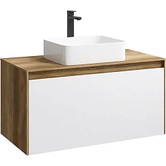 Корпус тумбы под раковину Aqwella 5 stars Mobi 100 дуб балтийский